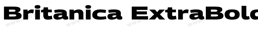 Britanica ExtraBold字体转换